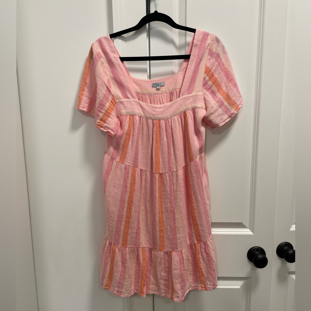 Rails square neck loose cotton dress